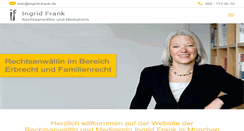 Desktop Screenshot of ingrid-frank.de